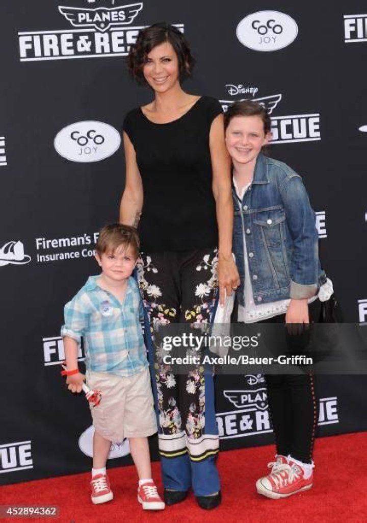 Actress Catherine Bell, son Ronan Beason and daughter Gemma Beason