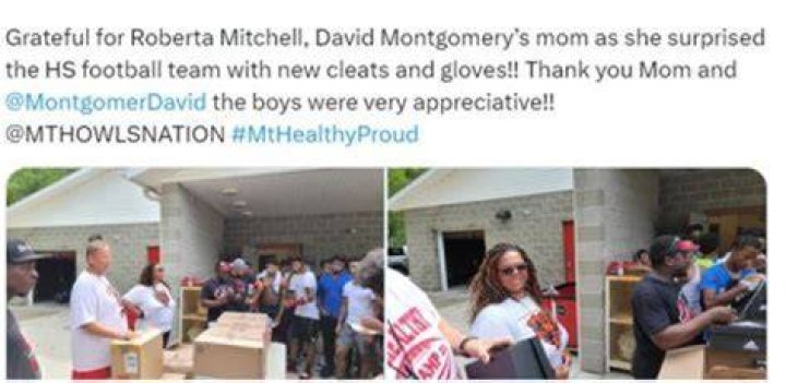 David Montgomery Parents | Mother Roberta Feltha | Mitchell And Father