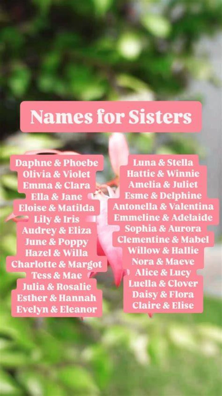 Names Of Sisters, Singrgoddess-updates