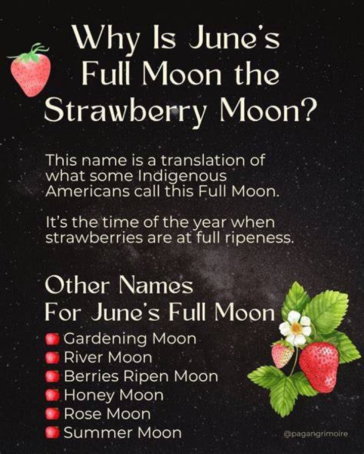 Strawberry Moon Meaning Full Moon of June Meaning Things to Do